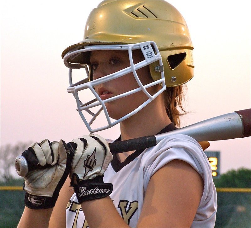 Image: Italy’s Freshman slap hitter, Bailey Eubank(11) waits for her chance to hit.