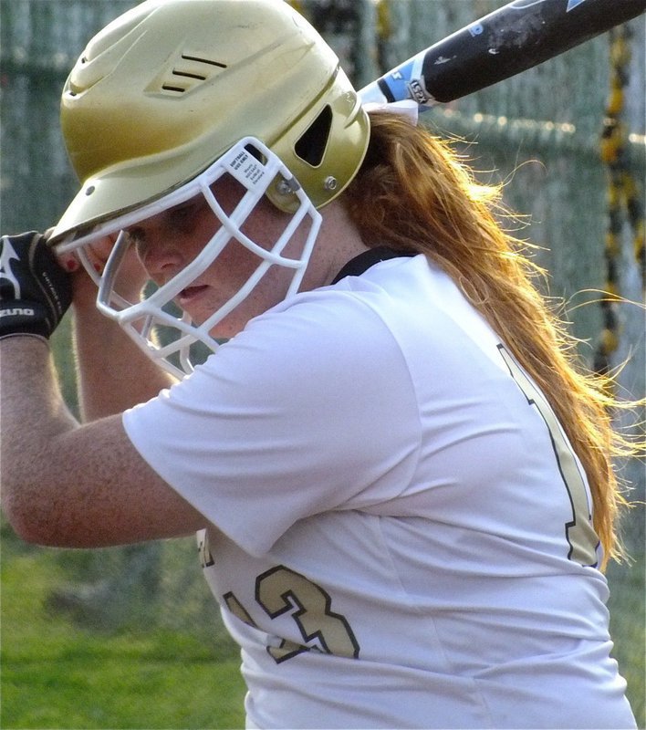 Image: Katie Byers(13) and her Lady Gladiator teammates were relentless at the plate against Grandview.