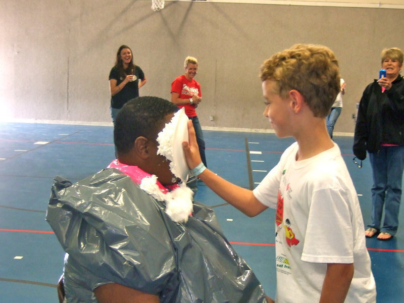 Image: Creighton Hyles was the first one to put a pie in the principle’s face.