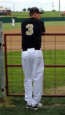 Image: Senior Gladiator, Jase Holden, is ready to bust thru the gate and take the field.