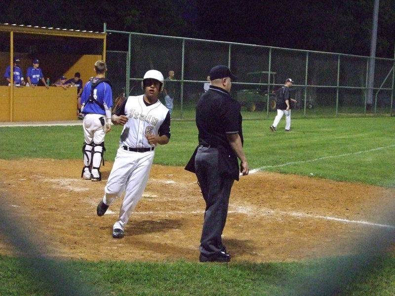 Image: Omar Estrada puts one on the scoreboard.