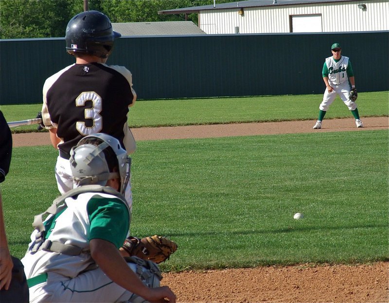 Image: Italy’s, John Escamilla(3) hits a grounder.