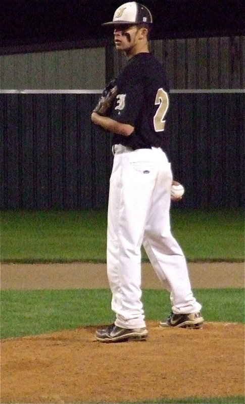 Image: Junior Gladiator, Caden Jacinto(2) battles on the mound against Clifton’s clubbers.