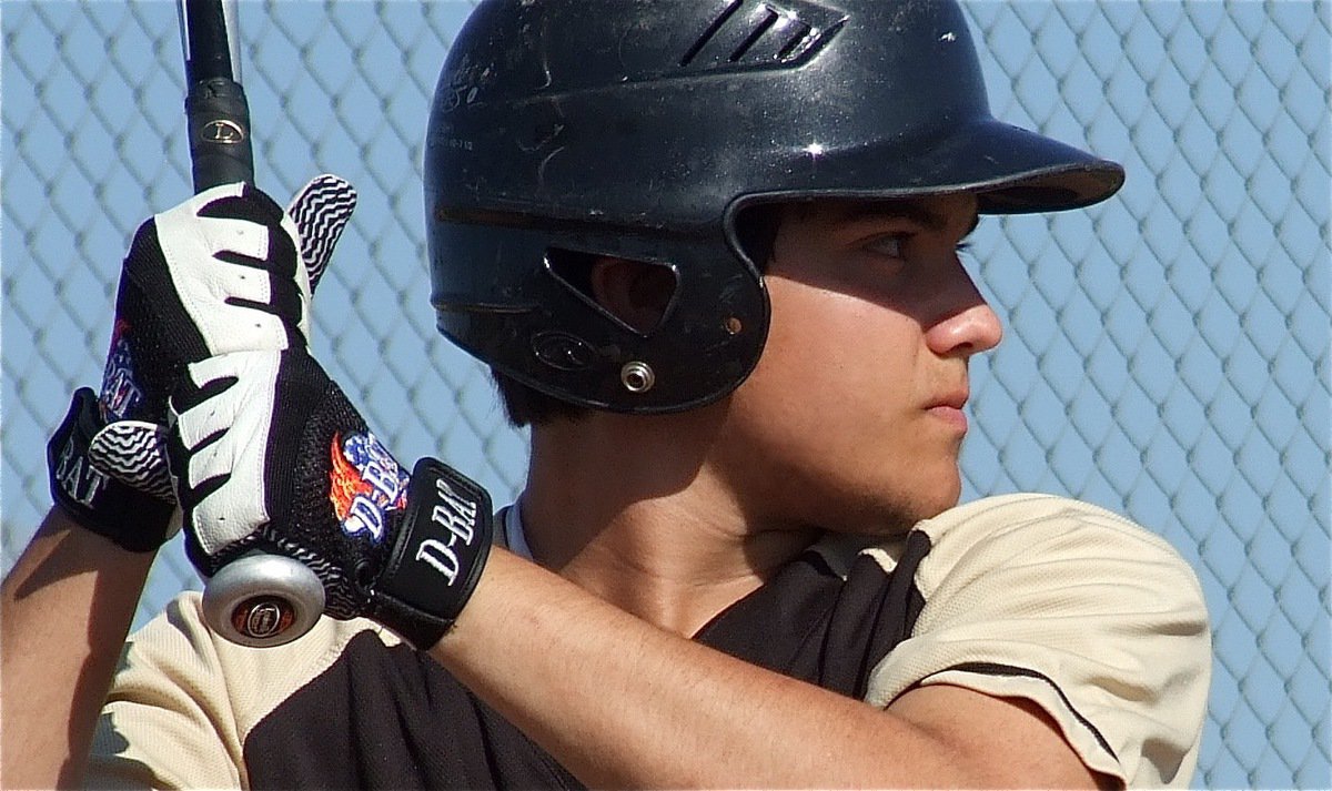 Image: JV Gladiator, Tyler Anderson, wants the heater from Rio’s pitcher.