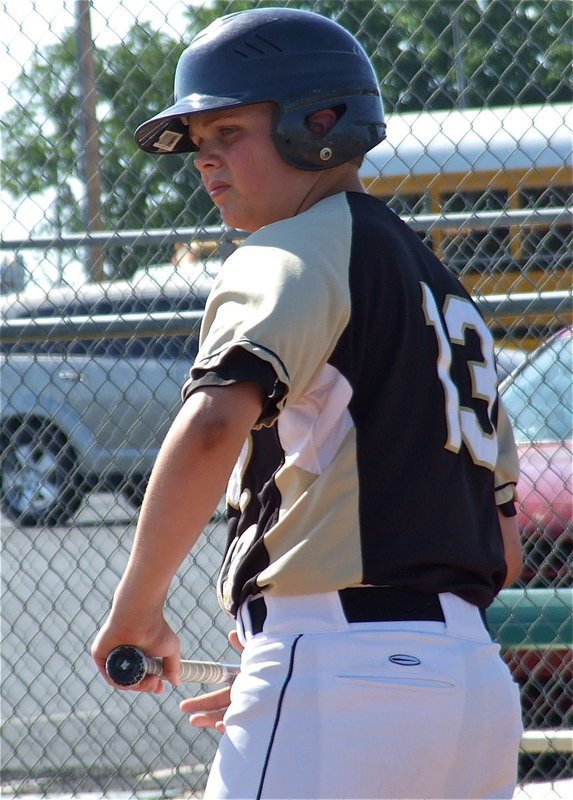 Image: Tyler Crawley(13) prepares to bat against Rio Vista in his team’s final game.