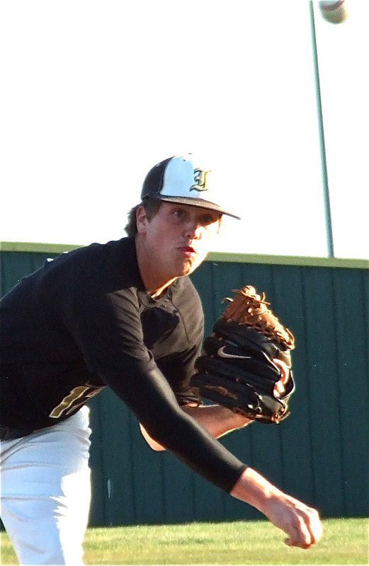 Image: Senior pitcher Justin Buchanan(13) takes the mound in his final game for Italy.