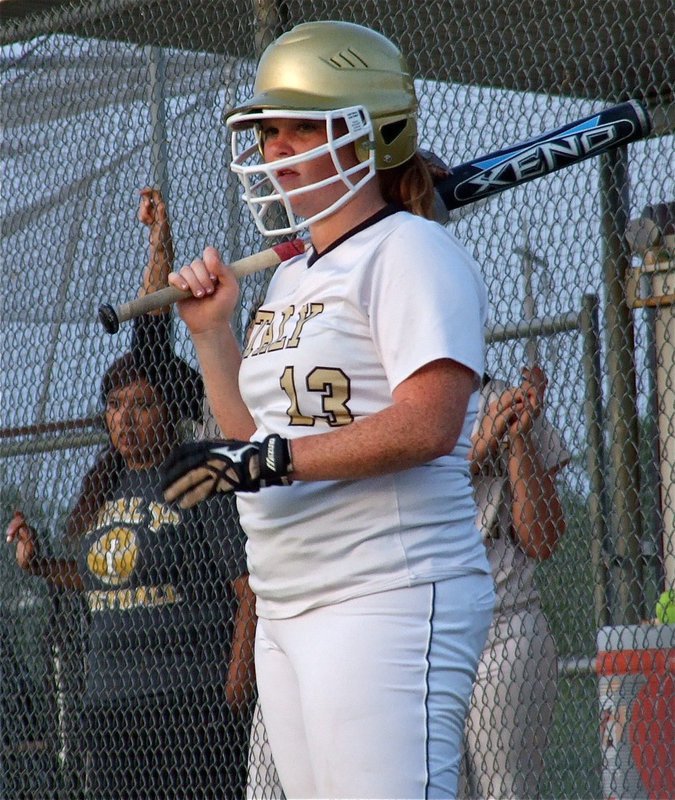 Image: Katie Byers(13) gets ready for her turn at bat.