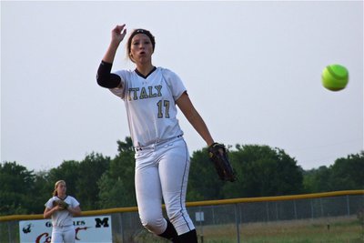 Image: Megan Richards(17) kept Italy in it and then the Lady Gladiators rallied in the seventh-inning to win it!