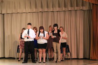 Image: The new NHS inductees recite the NHS Pledge.