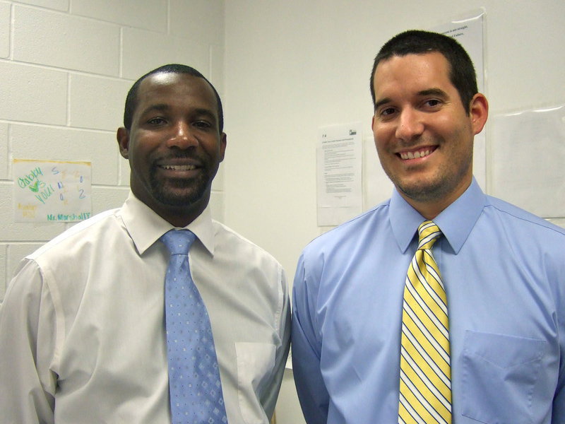 Image: Kris Marshall (principal and Tony Hernandez (assistant principal). Both are very ecstatic with the student’s success. Their goal is to always reach for the top and strive to be the very best school it can be.