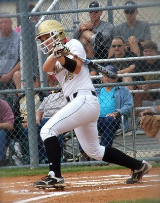 Image: Jaclynn Lewis(15) gets Italy started with a hit.