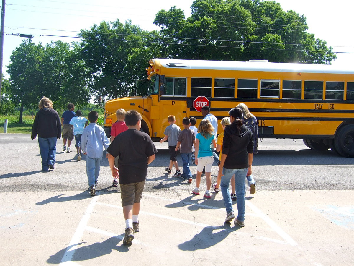 Image: Headed to the bus.