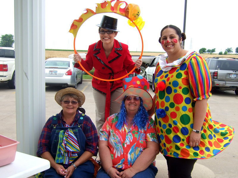 Image: Tuesday was Clown day and the residents were having fun with all the “clowns” at Trinity Mission.