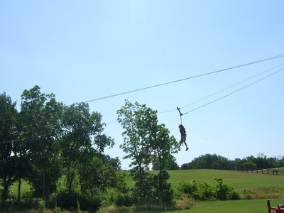 Image: Fast fun on the zip line.