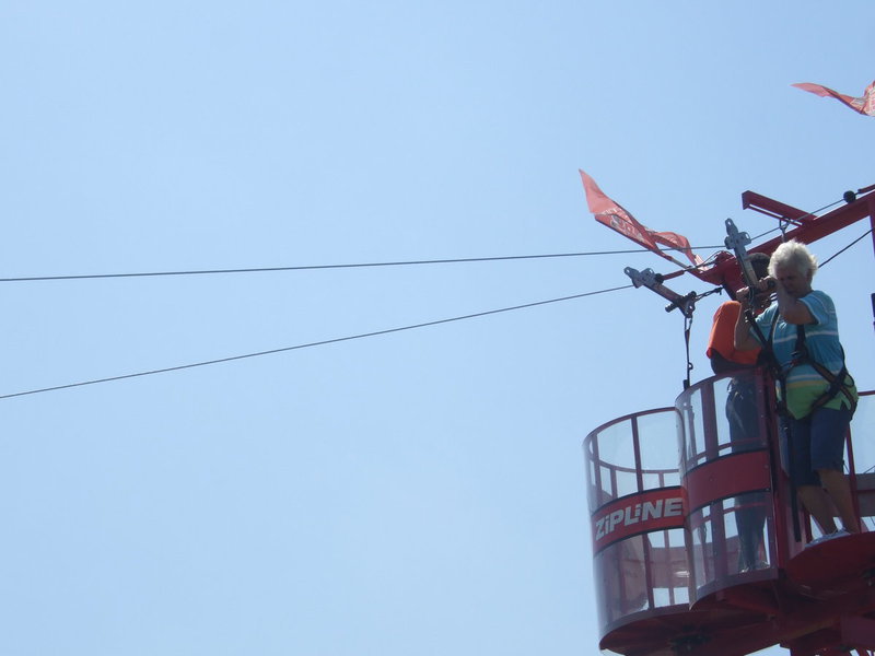 Image: Here is Annette taking off!