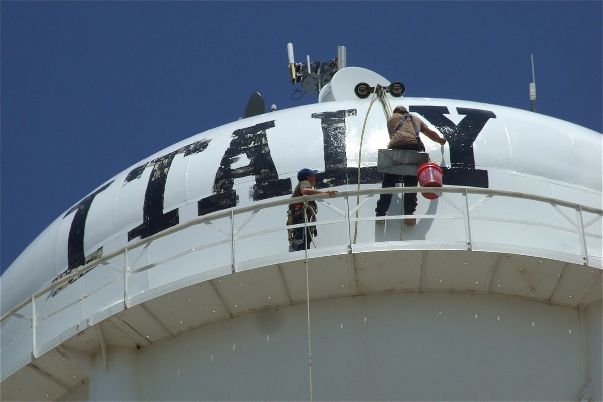 Image: The freshly painted letter “Y” is proof of the much needed enhancement.