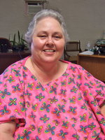 Image: Debra Erwin missionary for Africa. Debra taught the people of Africa how to make jewelry.