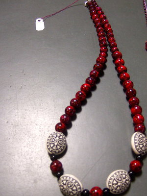 Image: Pretty red necklace.