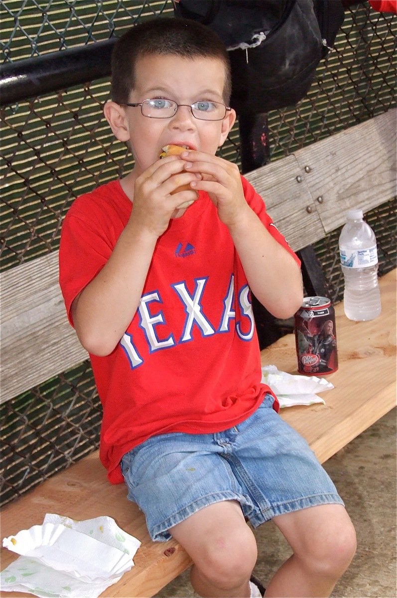 Image: Austin Chambers knows how to celebrate the 4th of July — Hotdogs, a charity softball matchup between the I.P.D. and the I.F.D. and fireworks!