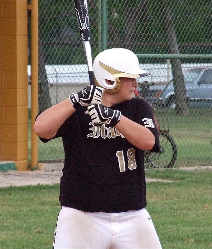 Image: John Byers waits for just the right pitch.