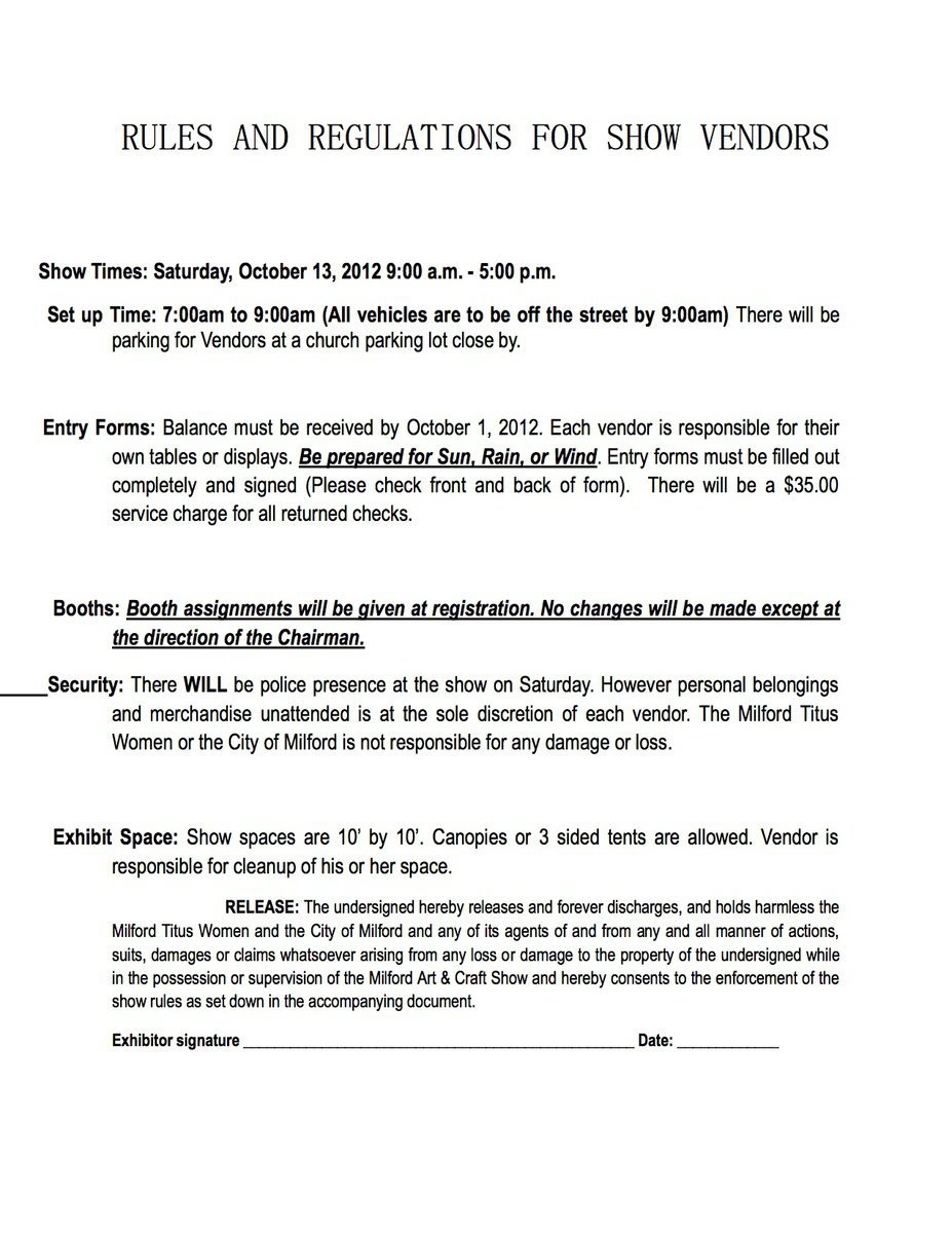 Image: Rules and Regulations