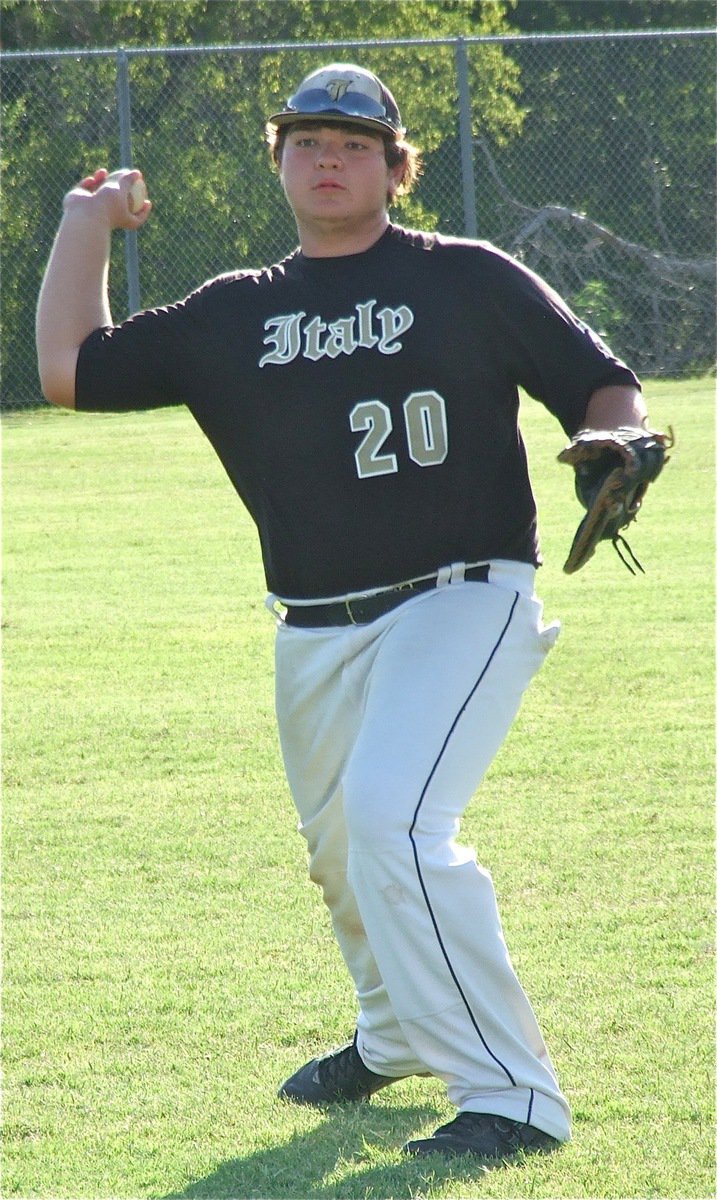 Image: Italy’s select baseball team’s first baseman Kevin Roldan.