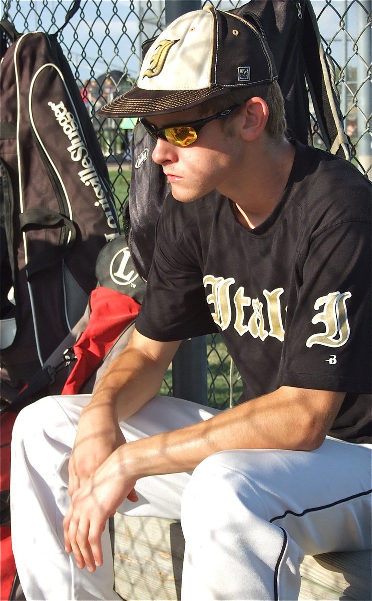 Image: Italy’s Justin Wood gets into game mode before taking on the Mexia Blackcats.