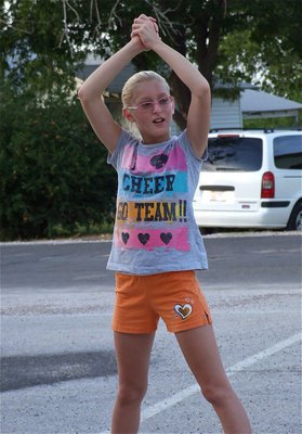 Image: Courtney loves to cheer!