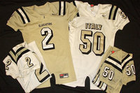 Image: Authentic game used Italy Gladiator football jerseys are for sale at $25.00 each thru the Gladiator Athletic Booster Club.