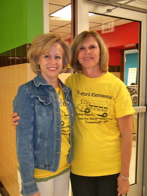 Image: Mrs. Medrano and Mrs. Janek ( dyslexia and reading teacher) are both ready for this school year to begin.