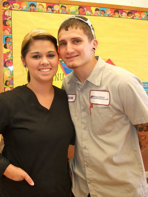 Image: Stephanie Petty and Aaron Garcia are ready to meet the teachers.