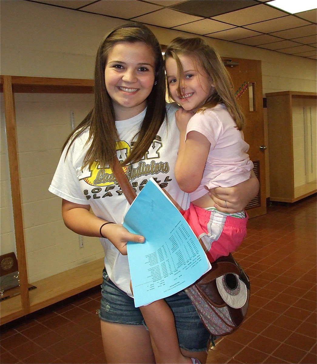 Image: Reagan Adams and her little sister Mia are enjoying Meet the Teacher Night.