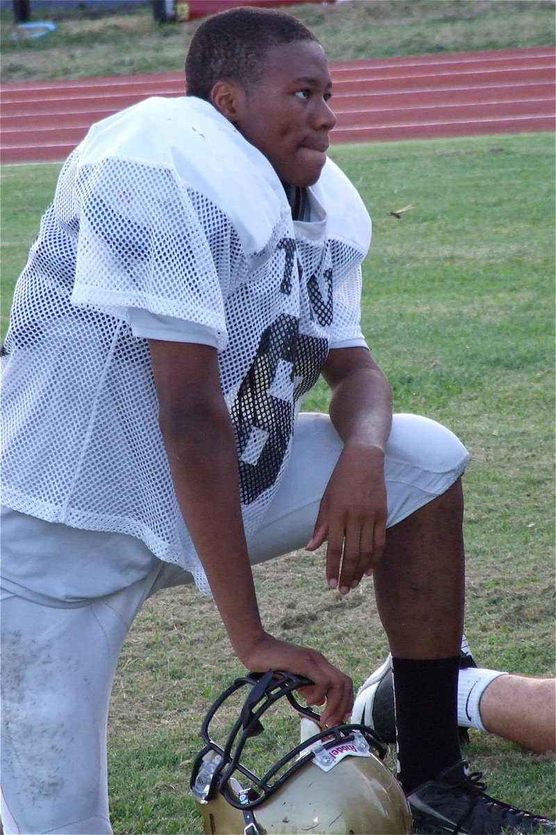 Image: Italy Gladiator John “Squirt” Hughes(62) is the big man on campus.