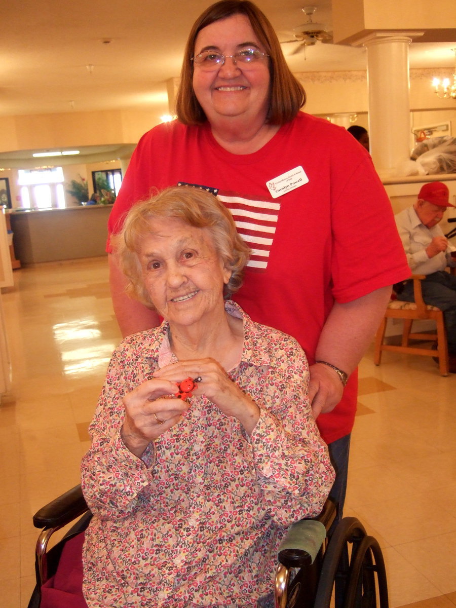 Image: Birthday girl, Maxine Lipscomb is showing off her birthday ring.