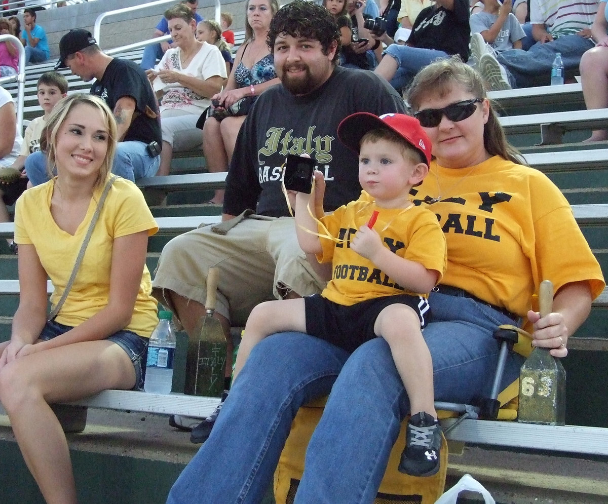 Image: The Roldan Family is cheering for Kevin Roldan, a junior member of the Gladiators!