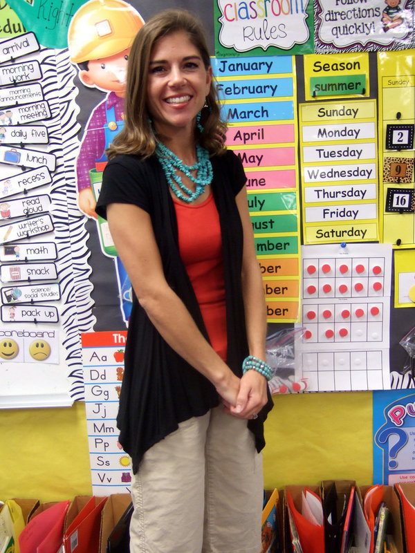 Image: Tracy Williams, Kindergarden teacher at Stafford Elementary