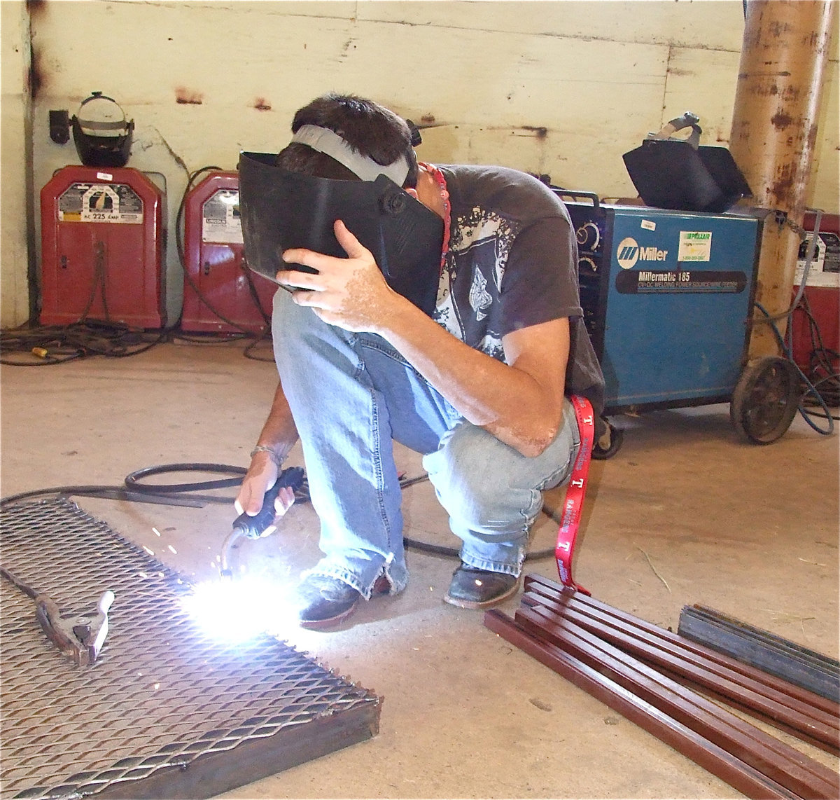 Image: More welding for Brandon.