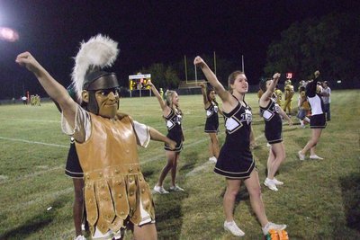 Image: The Gladiator cheerleaders keep the spirit up on the sidelines.
