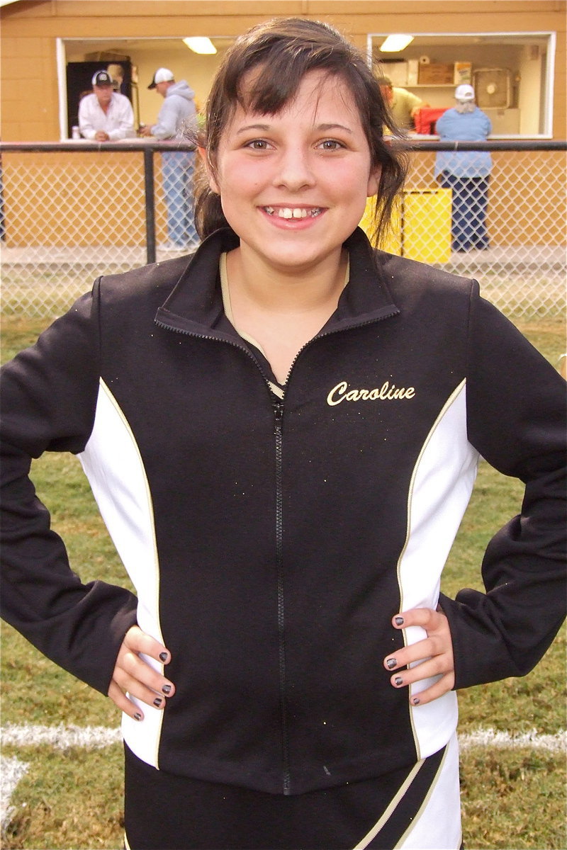 Image: Italy Junior High cheerleader Caroline Pittman is ready to make some noise for the Gladiators!