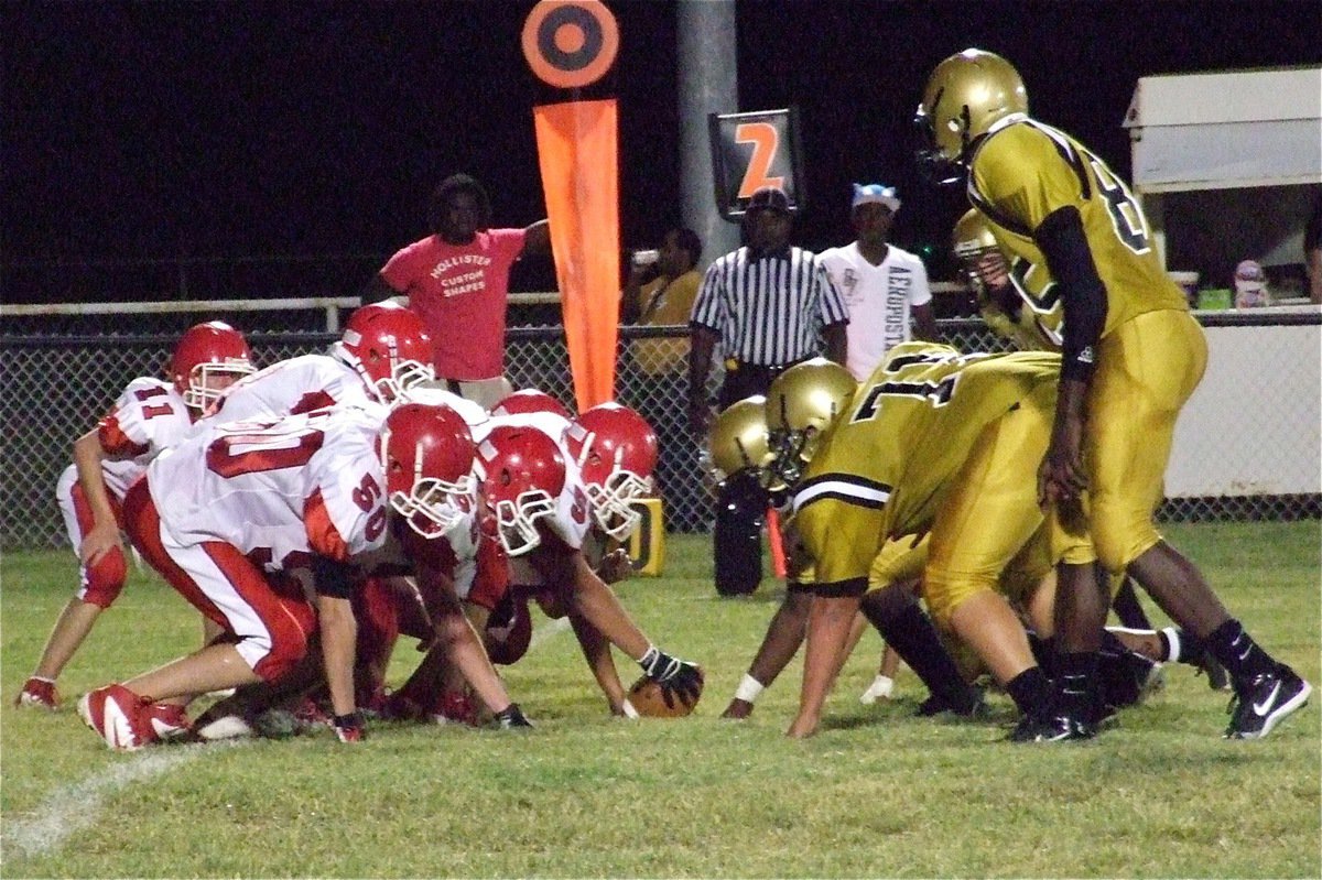 Image: Hico’s offense struggled against a fired up JV Gladiator defense.