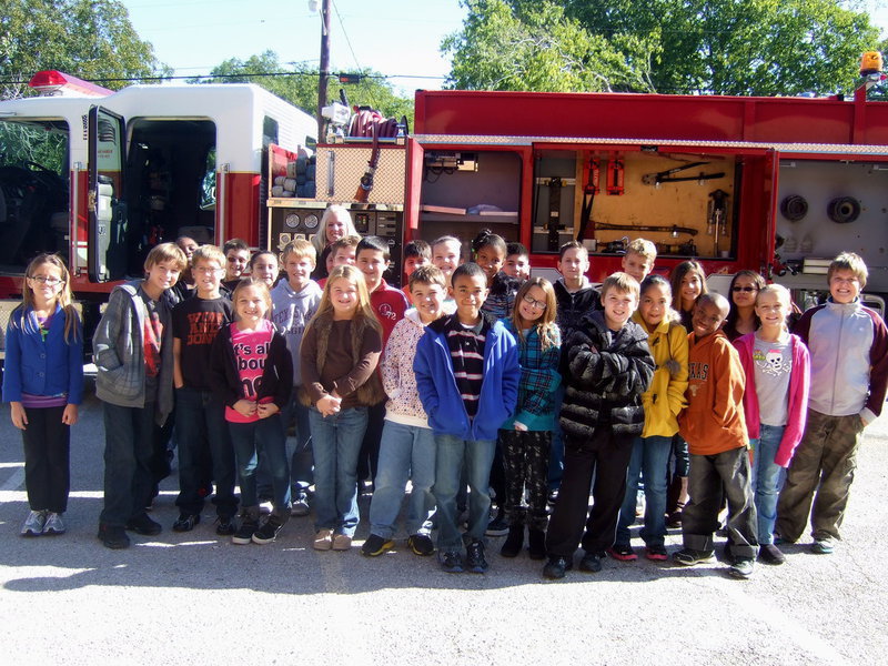 Image: Miss Hellner’s fourth grade class enjoying Fire Safety Week at Stafford.