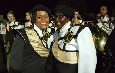 Image: Alex Minton and Brenya Williams are proud to be band buds.