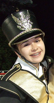 Image: Gladiator Regiment Band Member Amber Hooker sports Italy’s new band uniforms.
