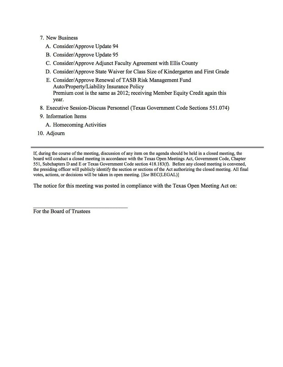 Image: Agenda – page 2