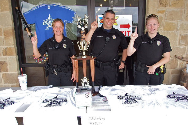 Image: The Italy Police Department is selling “Guns vs. Hoses” shirts at the Italy Texas Best Smokehouse and Shell Station in Italy. These shirts are to raise money for the “Shop with a Cop” program that they do every year. They’re going fast, so stop by and get shirt until 4:00 p.m.
    Shirts are $15.00 each in Adult sizes Small, Medium, Large and X-Large.