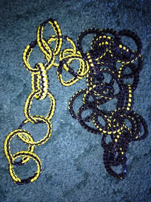 Image: Braided spirit bracelets will be available for purchase during the 2012 Homecoming Football game at $10.00 each and come in two styles with each one having a plastic clasp.