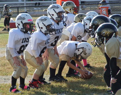 Image: The IYAA C-Team Gladiator offensive line has powered their squad into the playoffs.