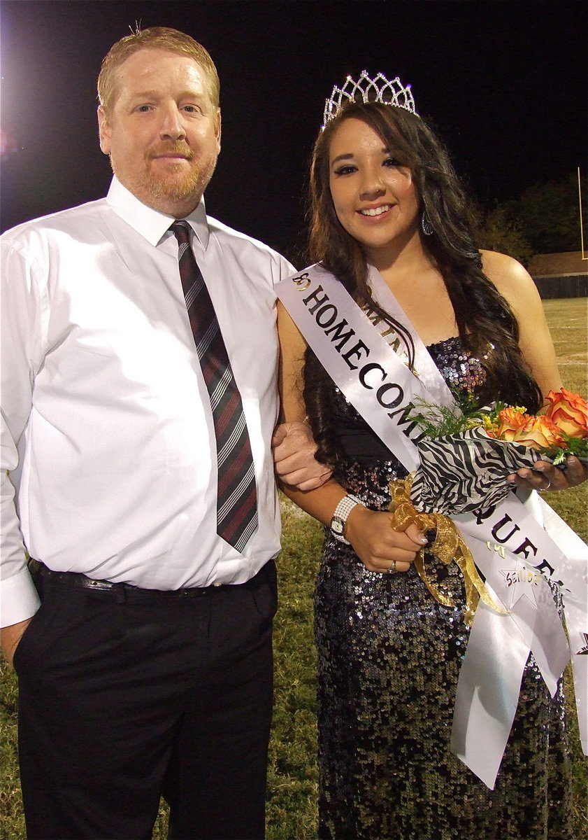 Image: Proud father Allen Richards with his daughter Alyssa Richards who happens to be the newly crowned 2012 Italy High School Homecoming Queen.