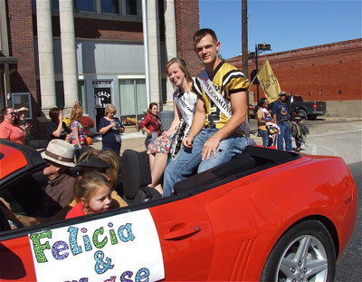 Image: 2012 Homecoming Queen nominee Felicia Little and Homecoming King nominee Chase Hamilton(2) are proud to represent Italy High School.