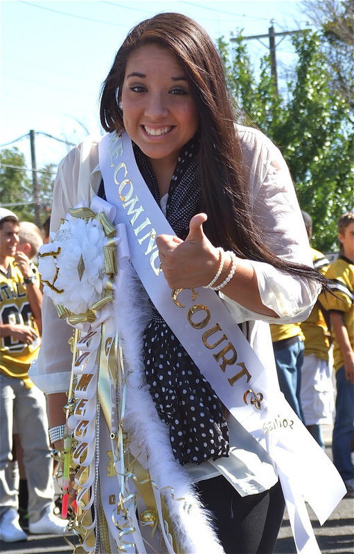 Image: Alyssa Richards is excited to learn who the 2012 Homecoming King will be.